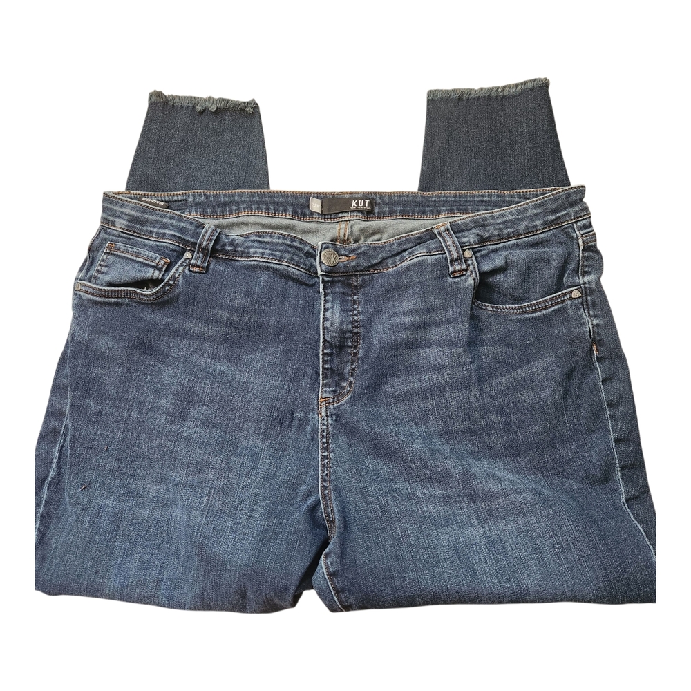 Kut from the Kloth High Rise Ankle Skinny " Donna" Women's Blue Jeans- Size 22